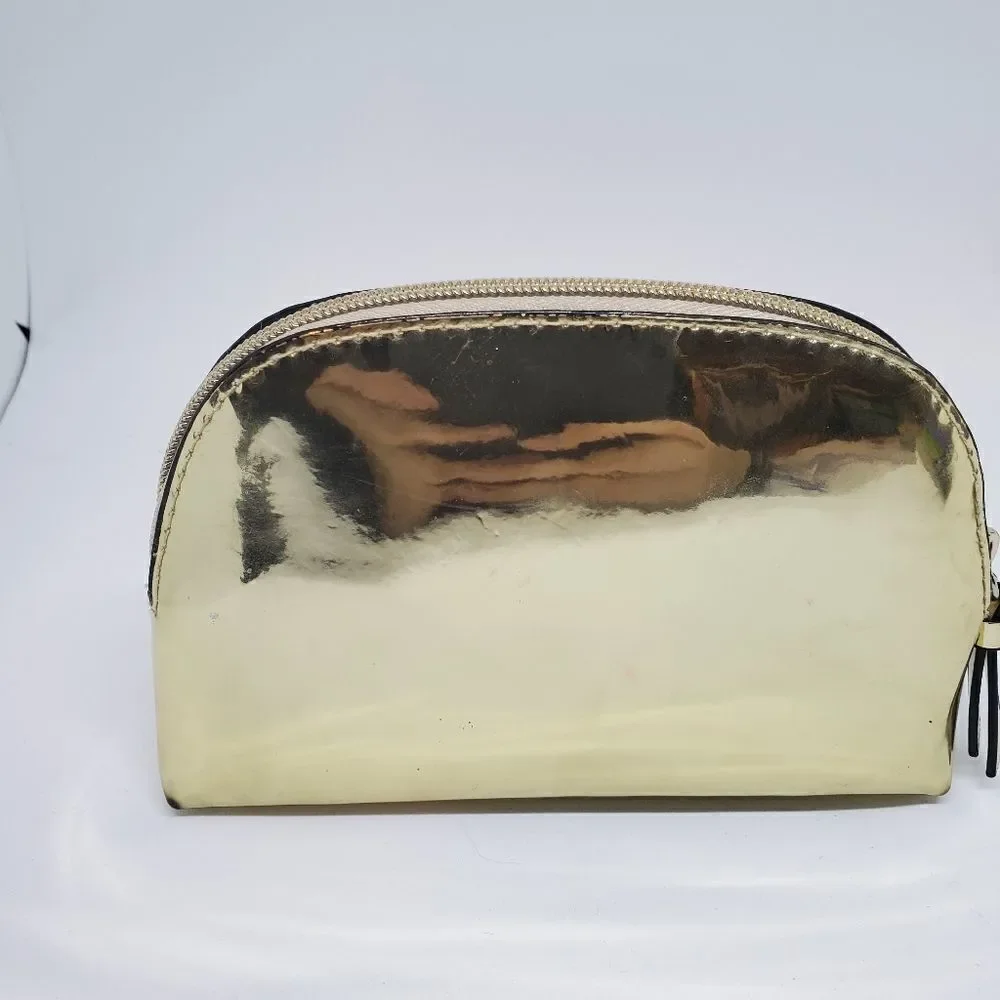 Victoria's Secret Gold Cosmetic Bag